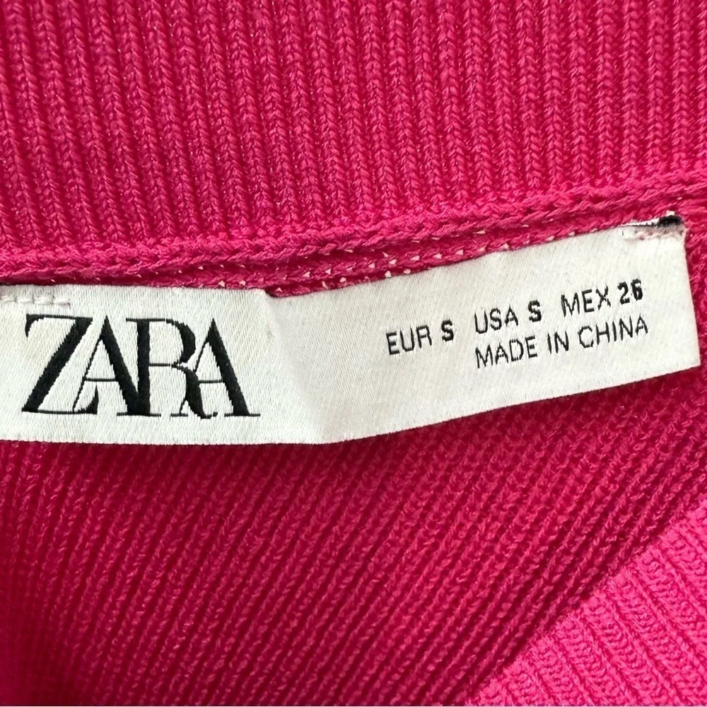 ZARA | Balloon Sleeve Crop Sweater
